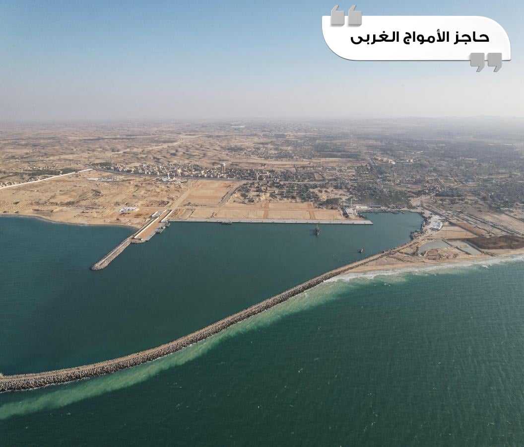 متابعة أعمال تطوير وتوسعة ميناء العريش البحري (7)