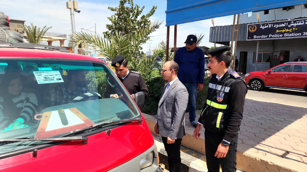 جانب من الحملة المرورية