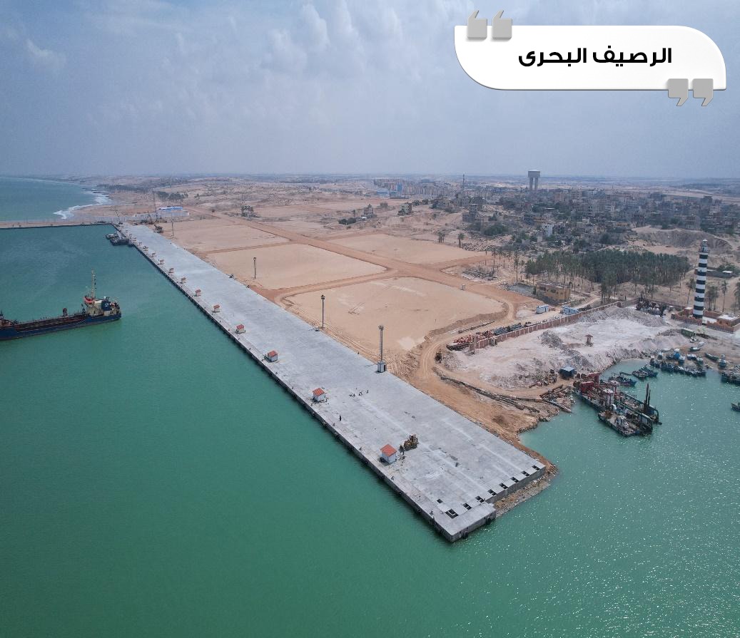 متابعة أعمال تطوير وتوسعة ميناء العريش البحري (6)