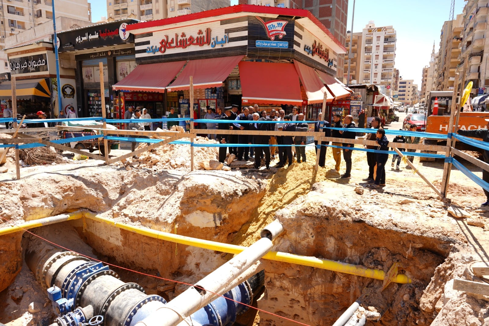 محافظ مطروح يتابع اعمال توسعة شبكات المياه