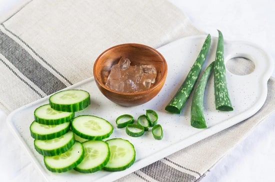 الخيار للعناية بالبشرة