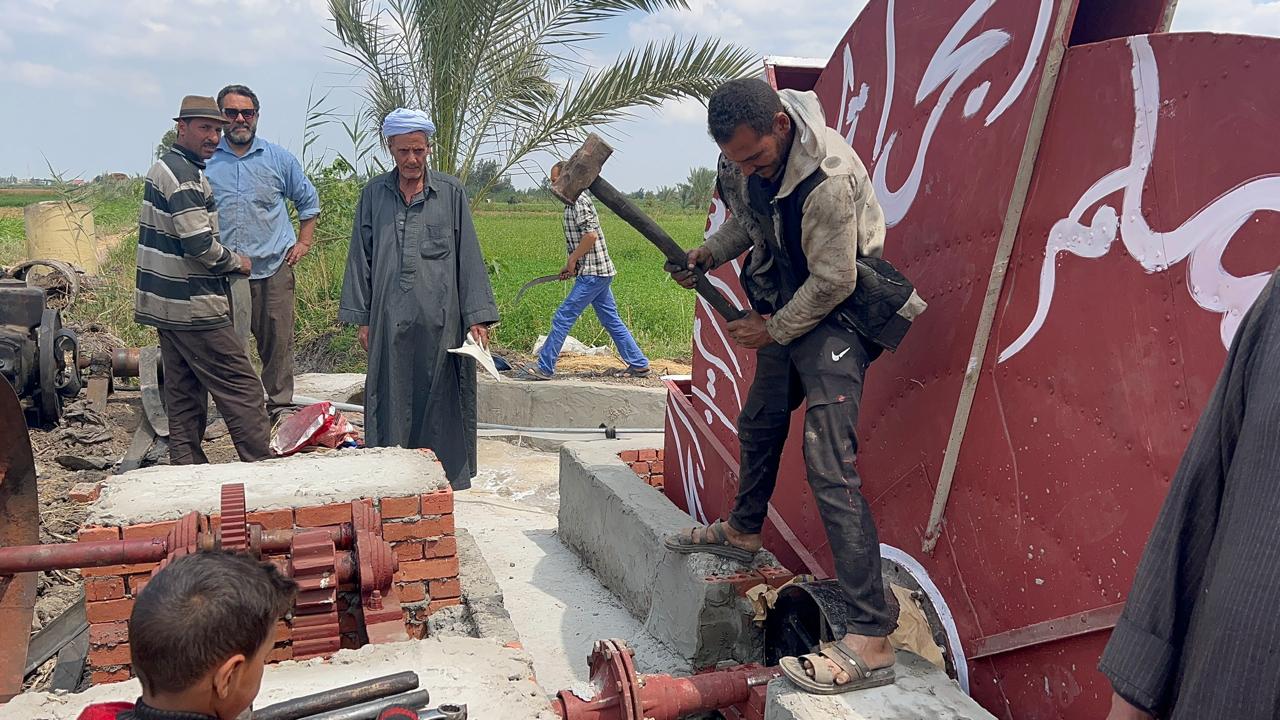 تركيب ساقية لارض زراعية