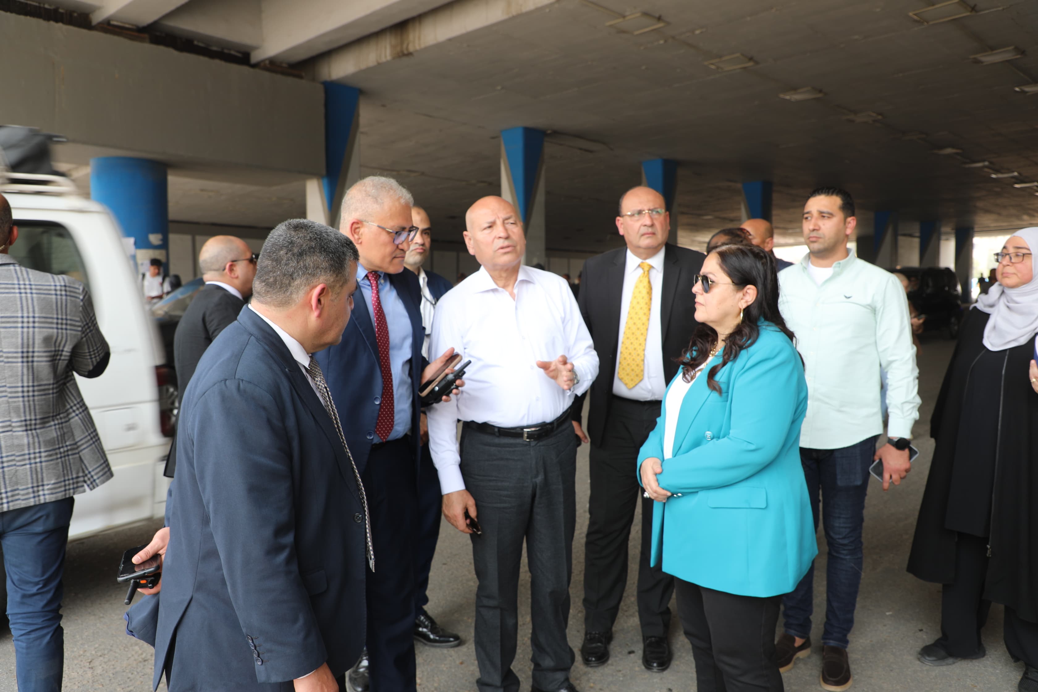 تفقد محافظ القاهرة دائرى السلام