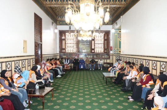 اثناء تواجد الطلاب بمسجد السيدد البدوى