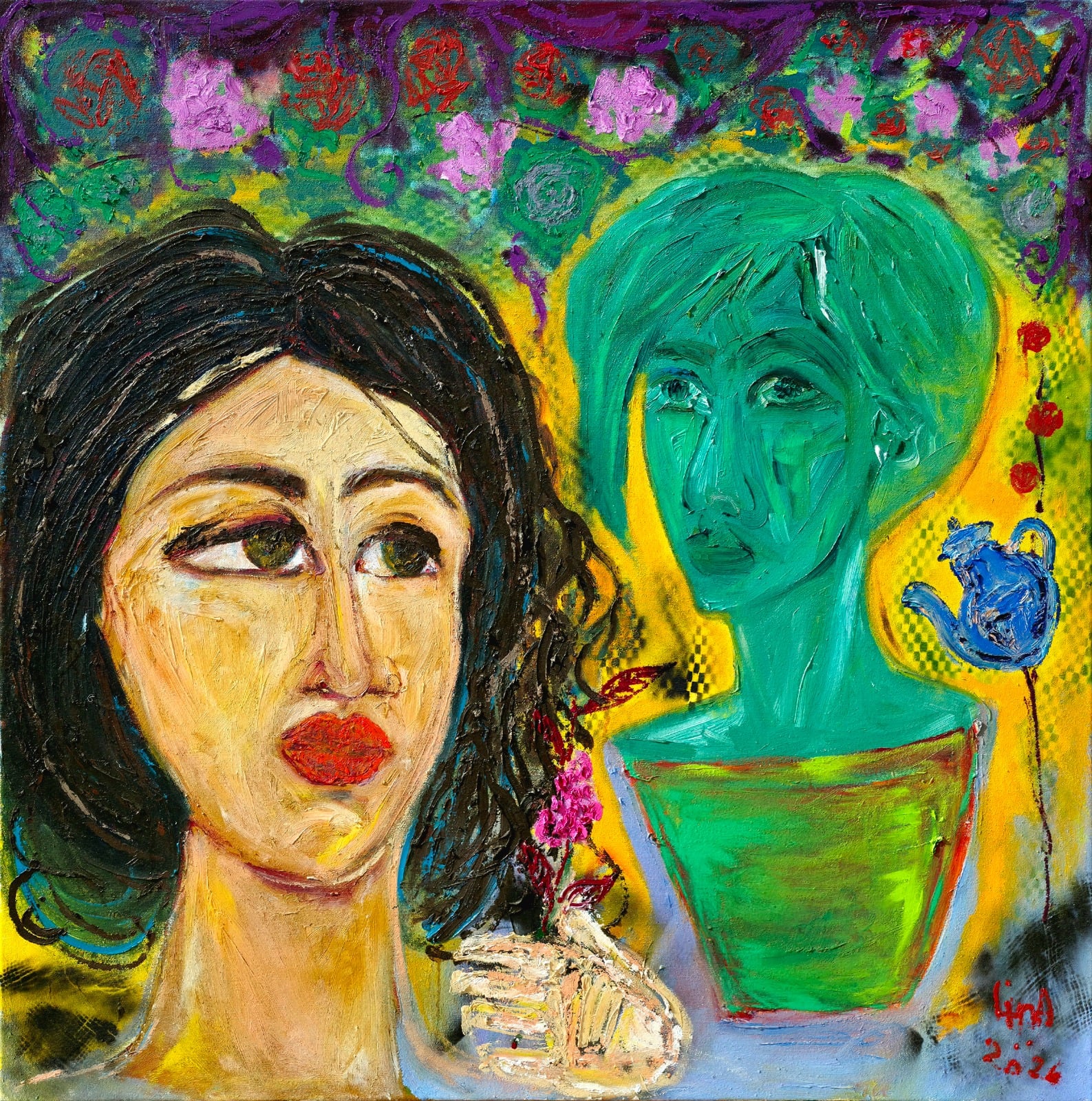 معرض “عيون مليئة بالأحلام” للفنان التشكيلية لينا أسامة.. اليوم