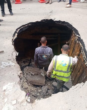 هبوط-أرضى-فى-حدائق-المعادى-(6)