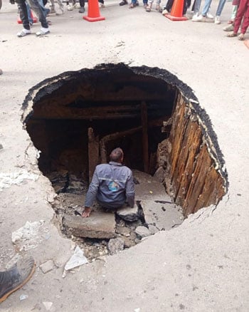 هبوط-أرضى-فى-حدائق-المعادى-(5)