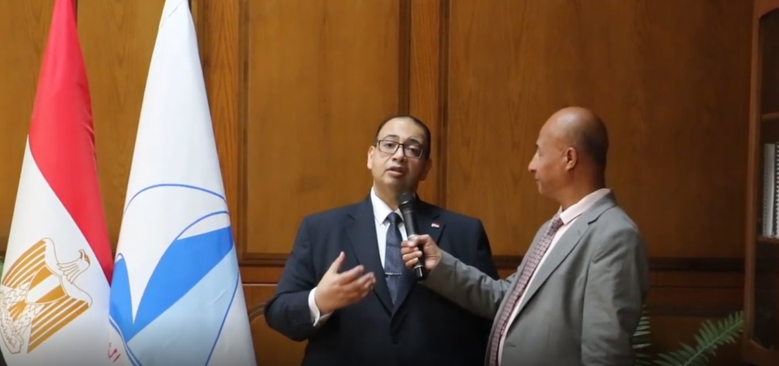 جانب من اللقاء برئيس جامعة كفر الشيخ