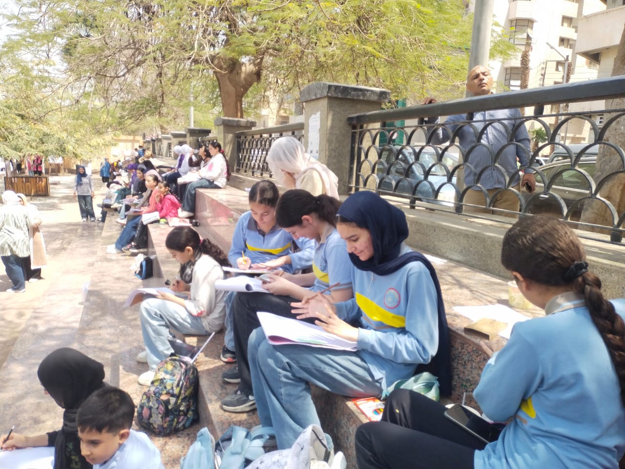 رسم على ضفاف نهر النيل