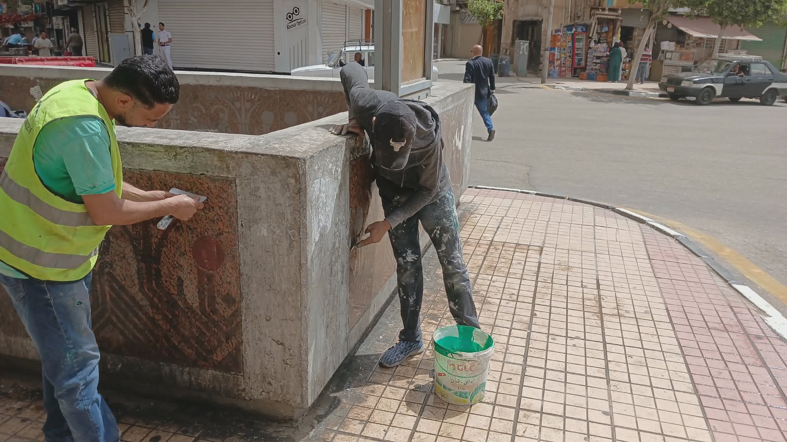 أعمال التطوير الشامل بميدان محمد فريد (1)