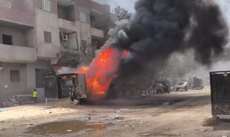 حريق كشك كهرباء