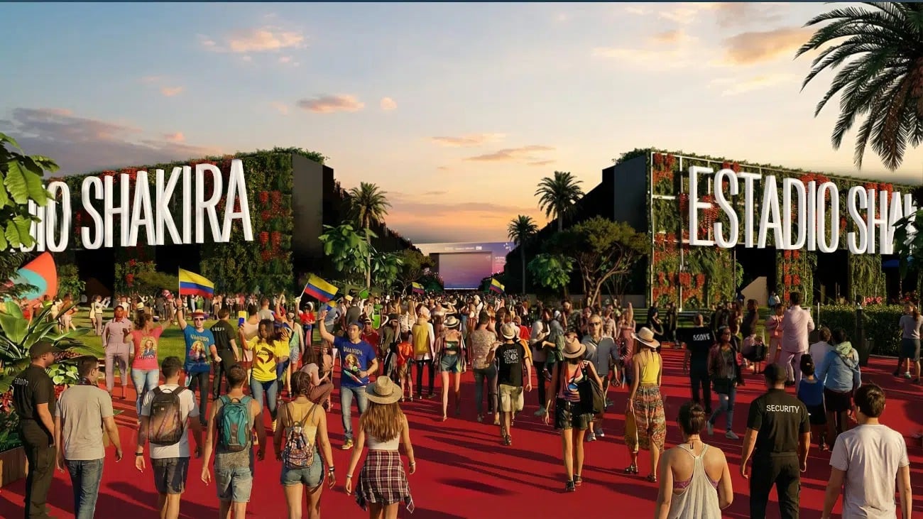 تصور لمدخل الملعب قبل الحفلات