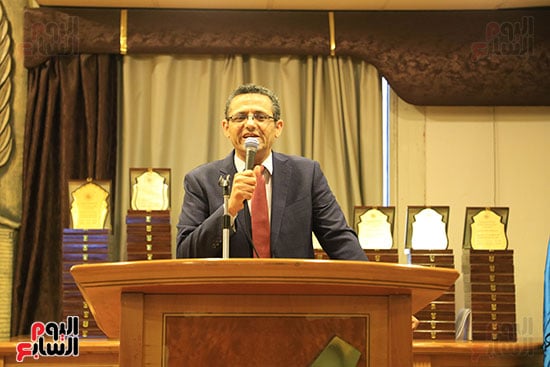 نقيب الصحفيين خلال كلمته