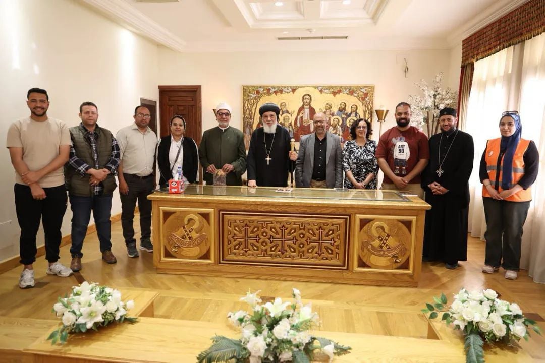 دير العذراء بجبل الطير يستقبل شباب مبادرة “كن صانع سلام”