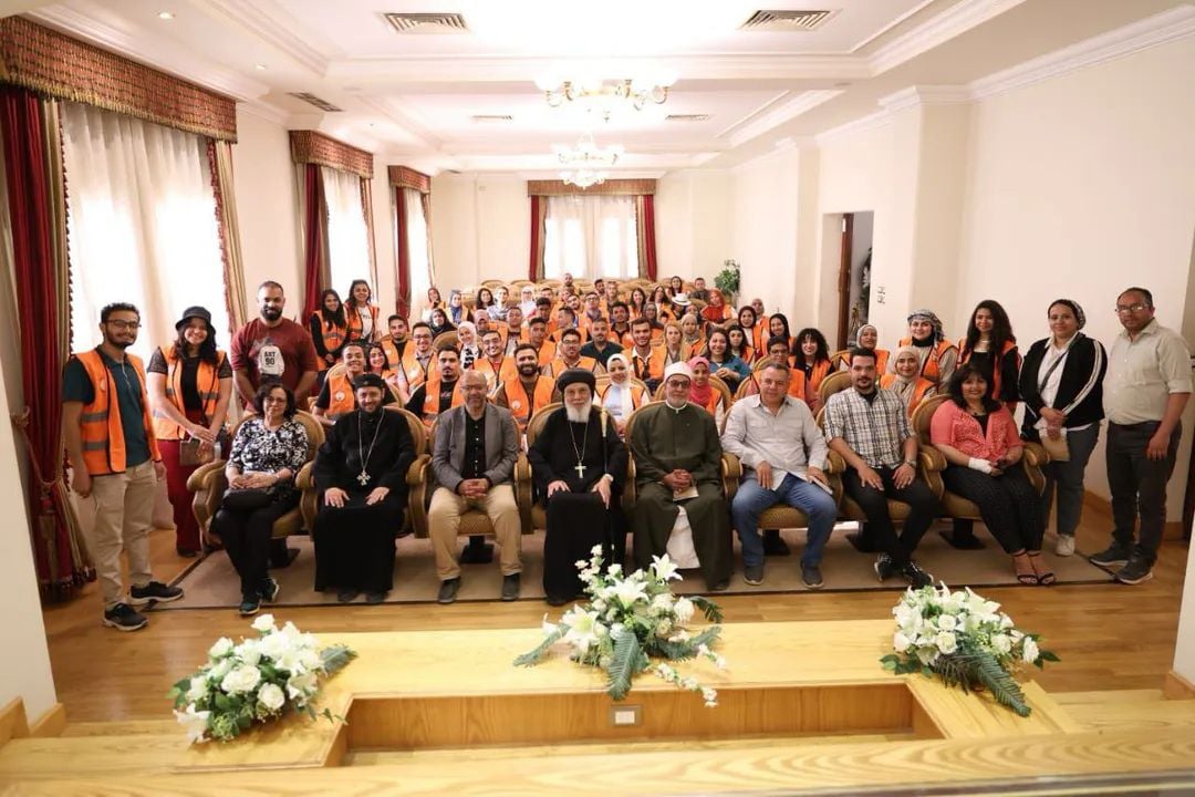 دير العذراء بجبل الطير يستقبل شباب مبادرة “كن صانع سلام”