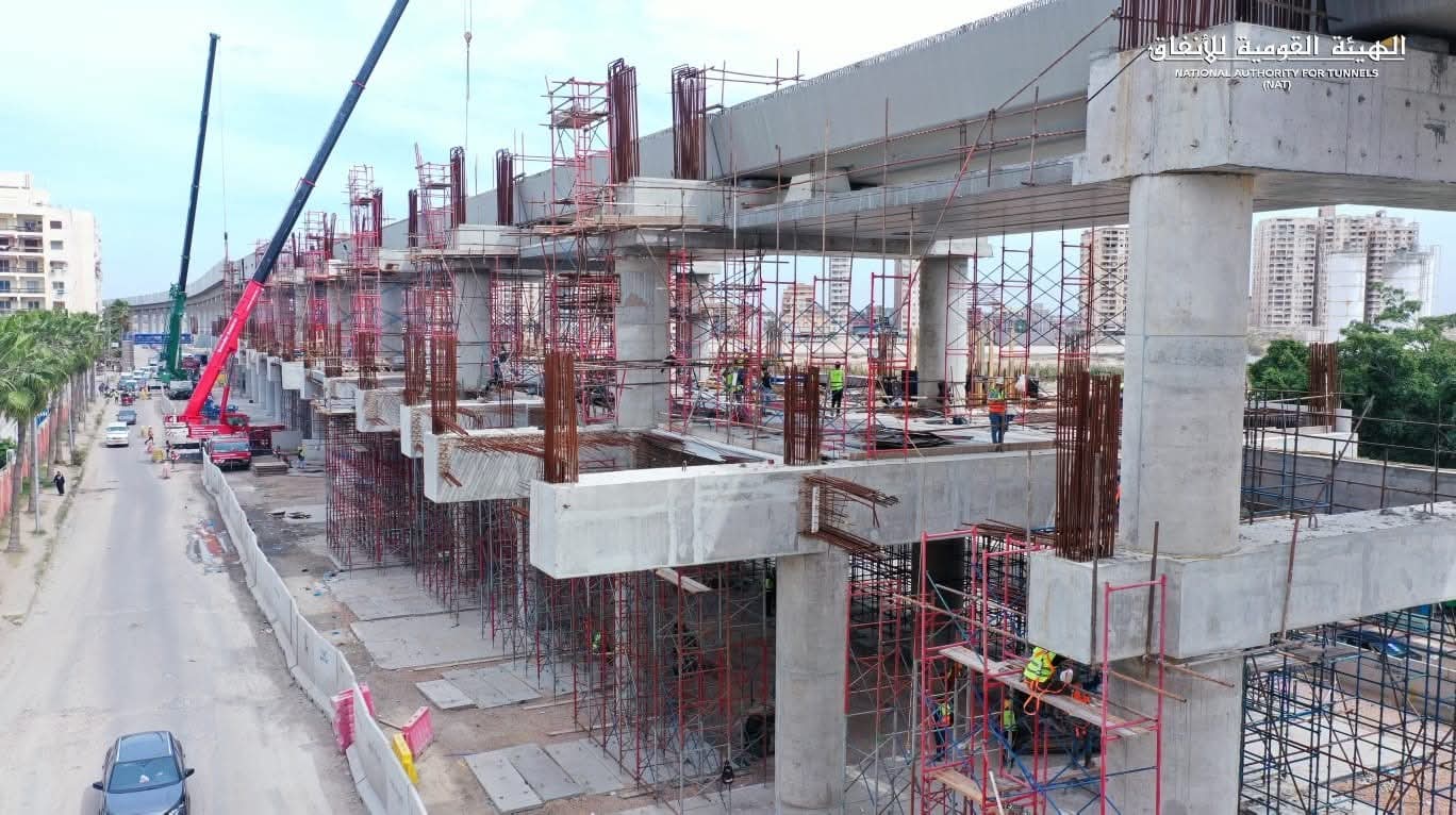 اعمال محطة مترو الاصلاح في الاسكندرية