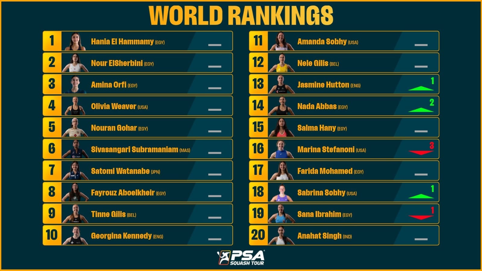 تصنيف السيدات