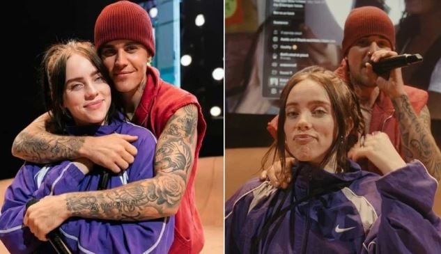 جاستين بيبر وبيلي إيليش