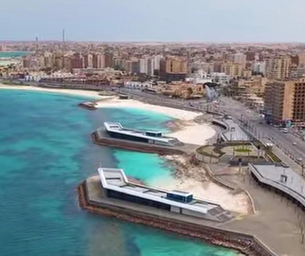 تطوير كورنيش مطروح زاد من جمالها