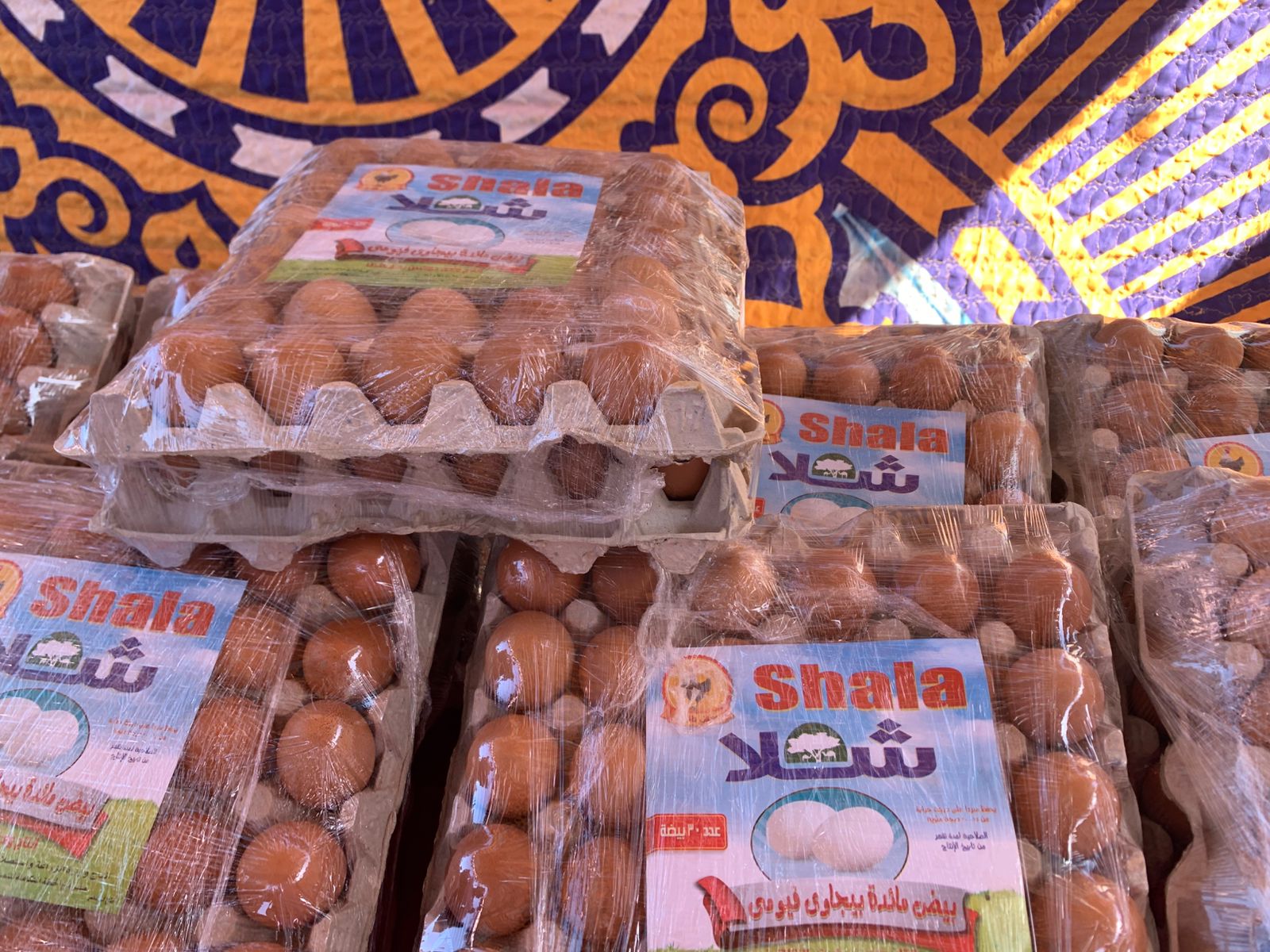 بيض شلا نن إنتاج وادى حوضين،وشلا تعنى شلاتين