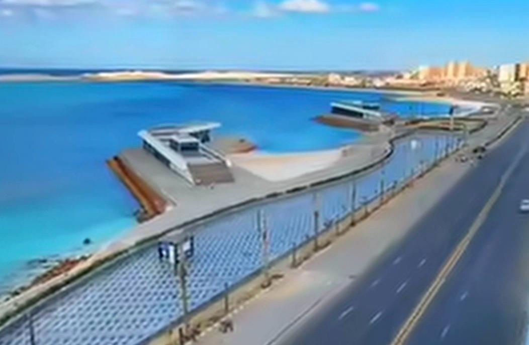 جمال شواطئ كورنيش مطروح بعد التطوير