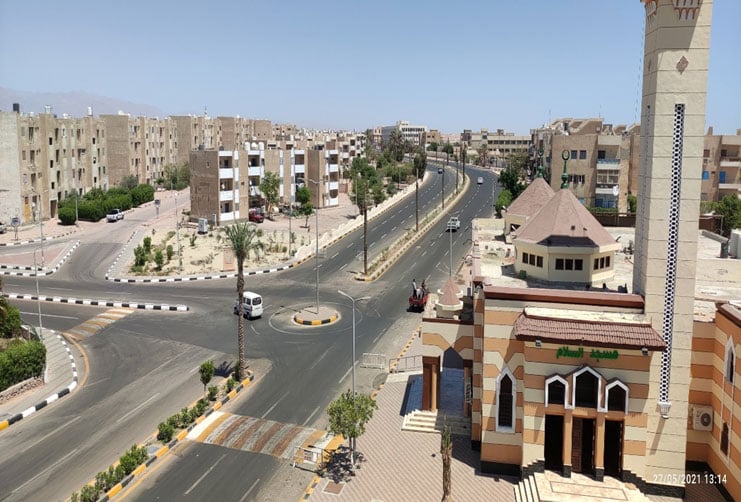 تطوير الطرق الداخلية بمدينة الطور