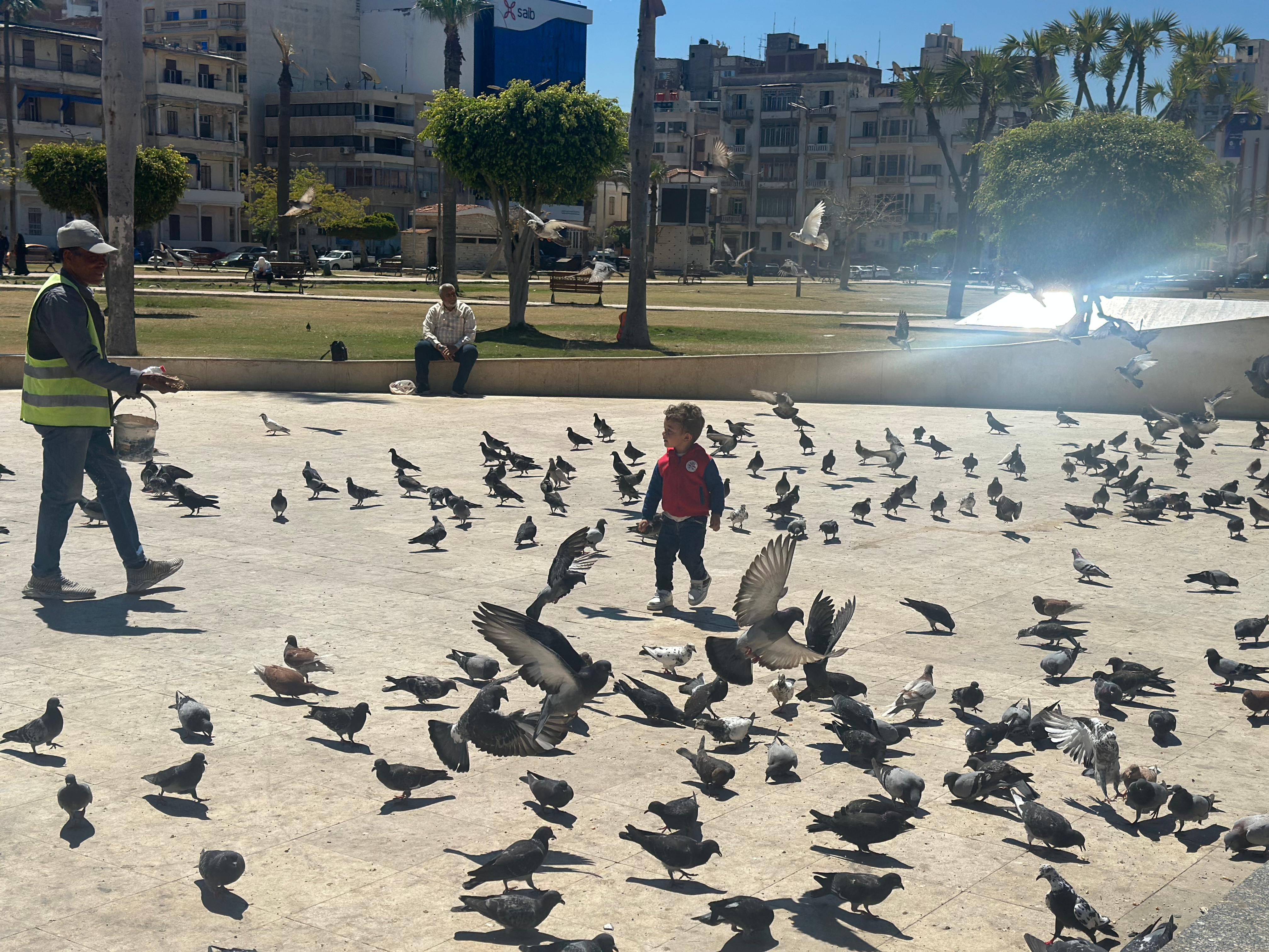 الاطفال وعم محمد