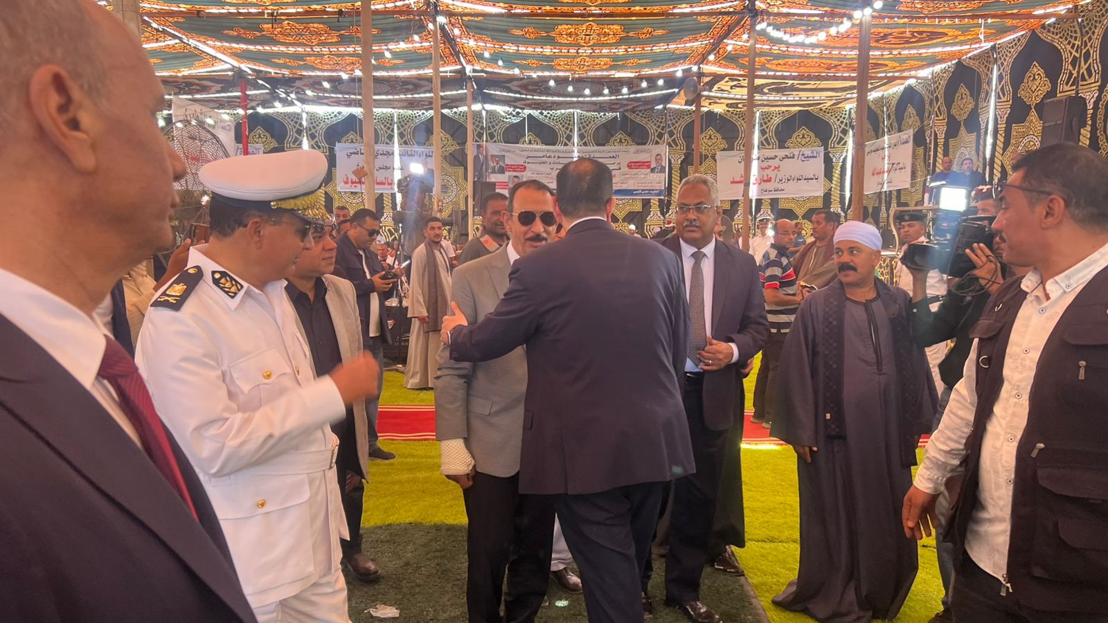 أستقبال محافظ سوهاج