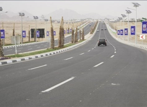 توسعة وتطوير طريق السلام بشرم الشيخ