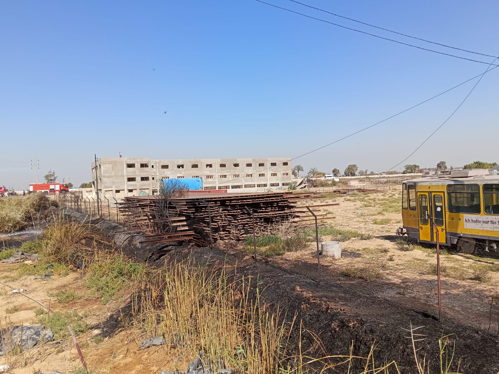 حريق هيش في الإسكندرية