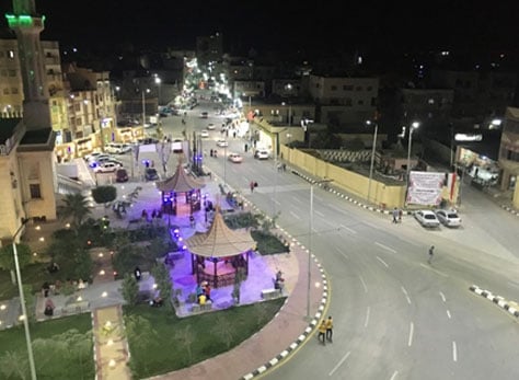 رفع كفاءة الطرق المؤدية للميادين بالعريش