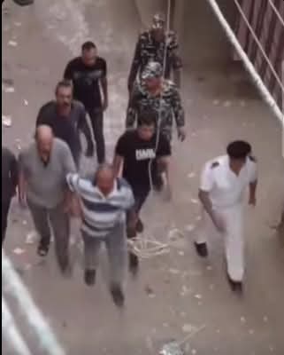 لحظة القبض على المتهم