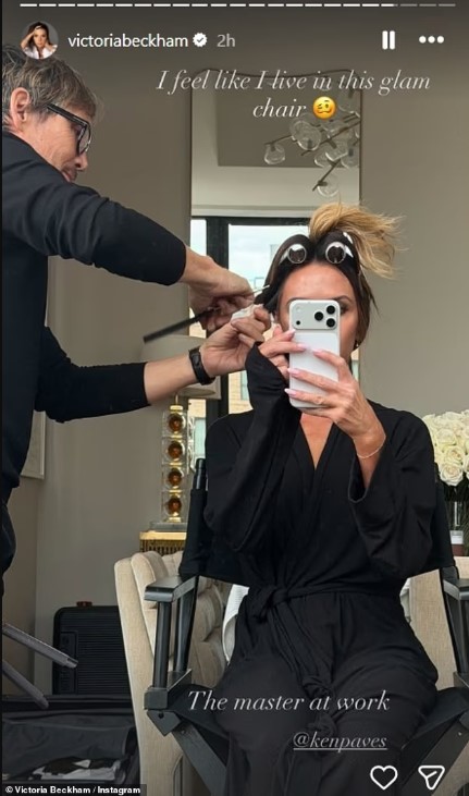 فيكتوريا تستعد للحفل