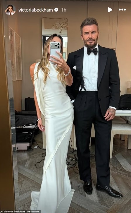 صورة مرحة لفيكتوريا وزوجها