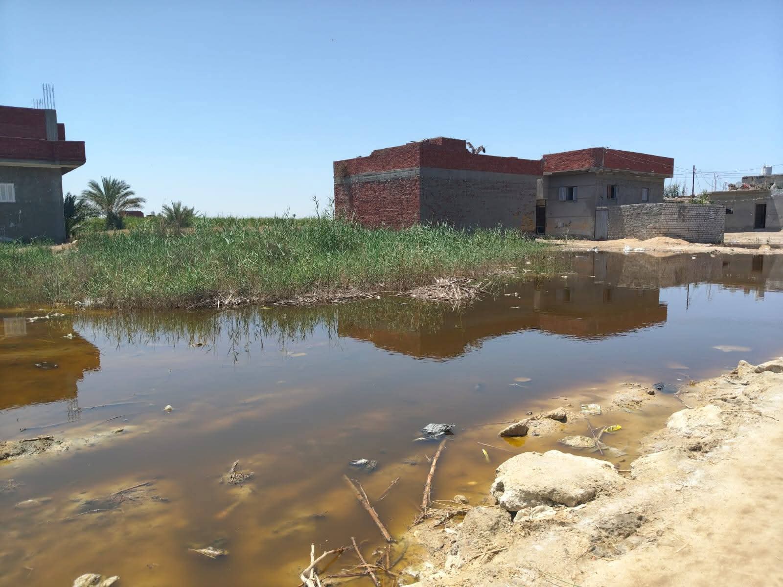 المياه الجوفية تحاصر المنازل