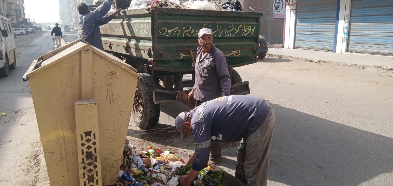 نقل القمامة من السوارع