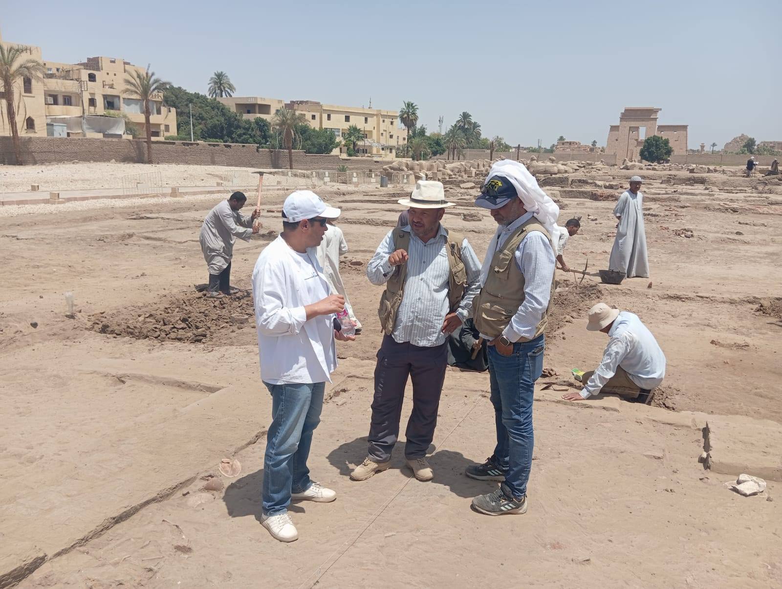المرور على بعثة الحفائر المصرية بنجع أبو عصبة