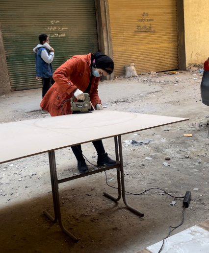 اسماء فى الورشة 