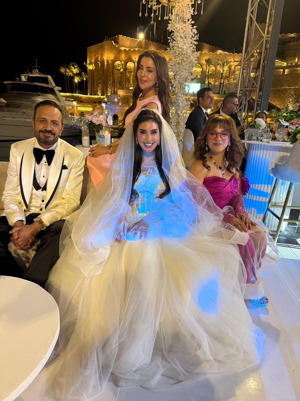 ياسمين صبري وخالد سرحان في كواليس فيلم نصيب