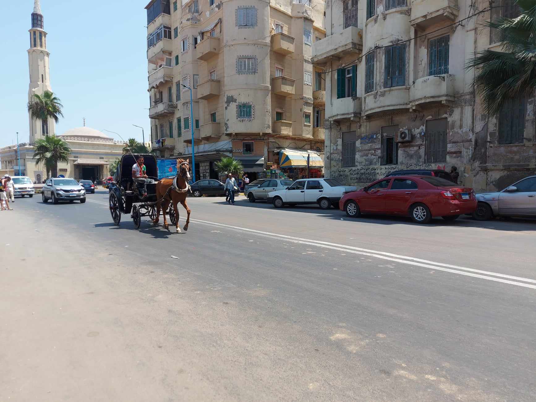 الحنطور فى شوارع بحرى