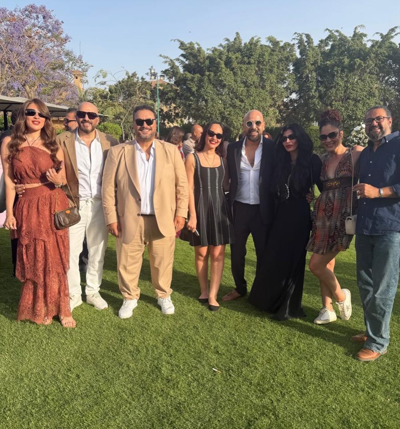 المخرج مجدي الهواري وزوجته دنيا عبد المعبود ومراد مكرم