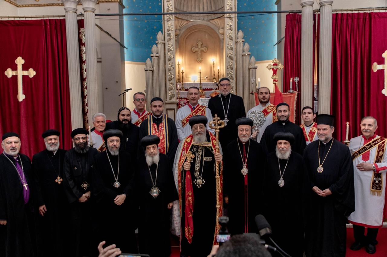 جانب من زيارة البابا تواضروس الثانى 