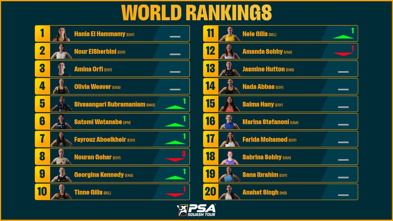 تصنيف السيدات