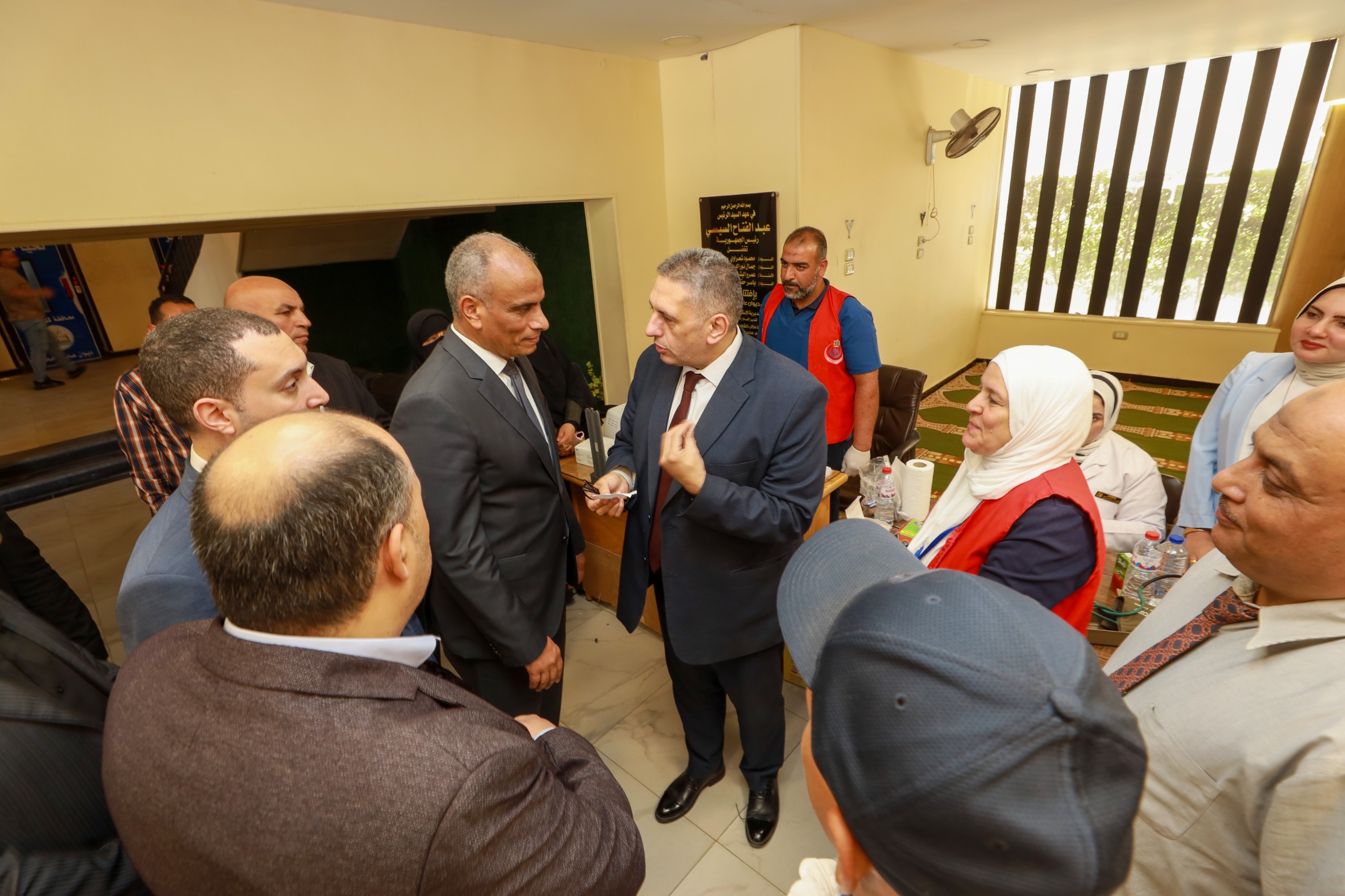محافظ كفر الشيخ ووكيل وزارة الصحة