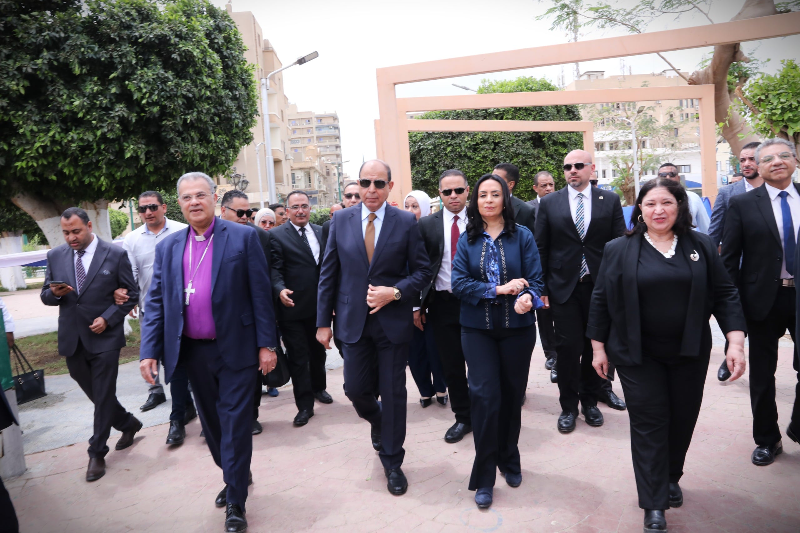 وصول الدكتورة مايا مرسى وزيرة التضامن الاجتماعى