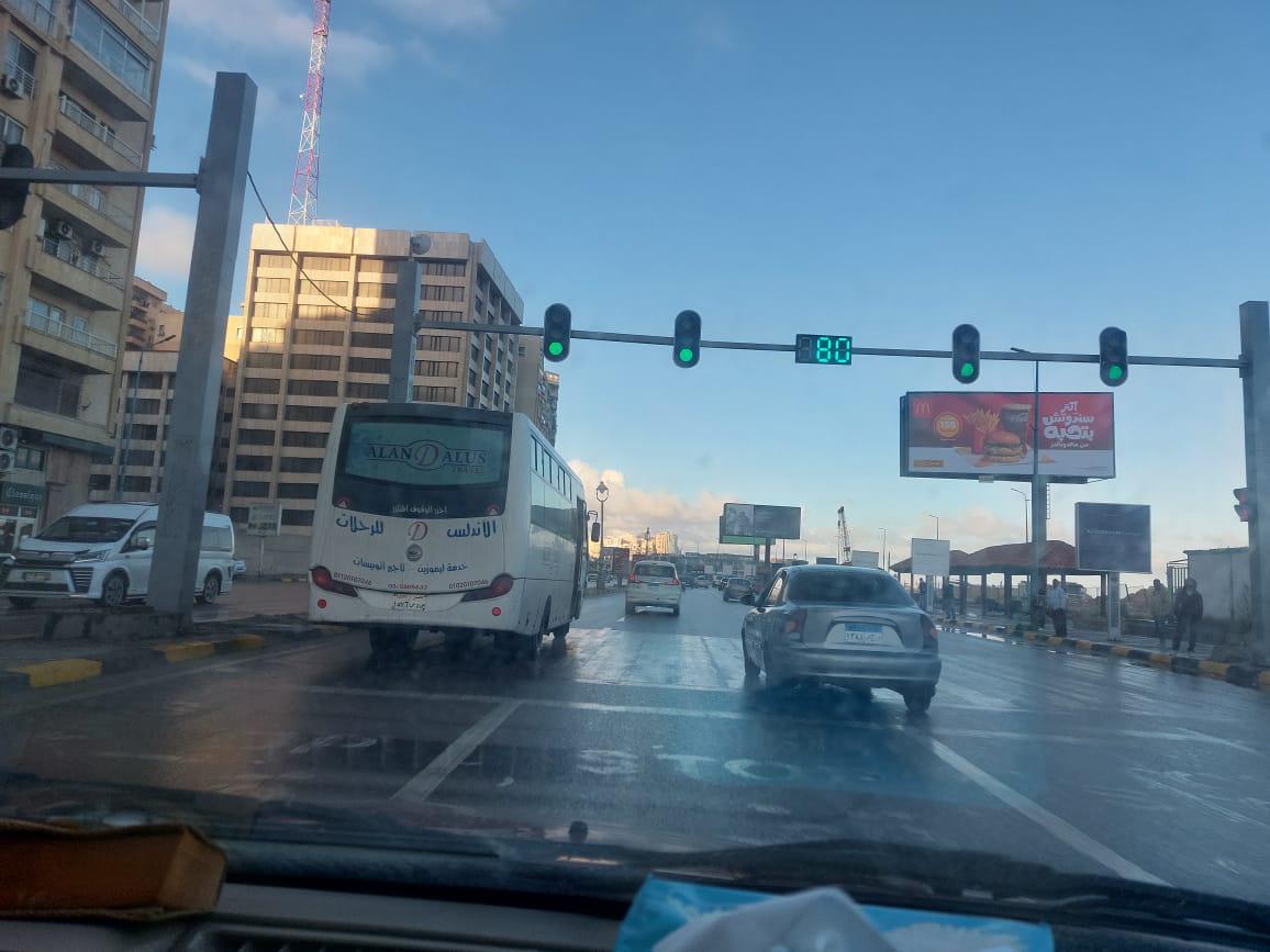 أمطار تضرب الإسكندرية