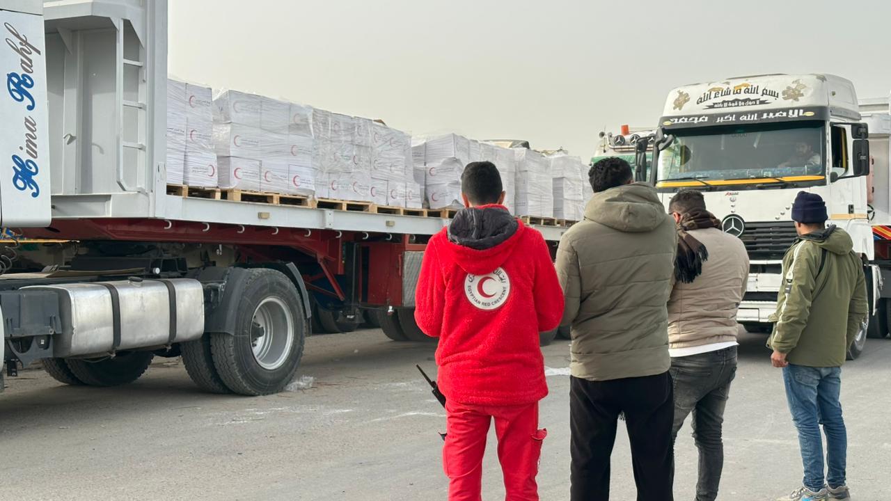 مساعدات مصر إلى غزة 