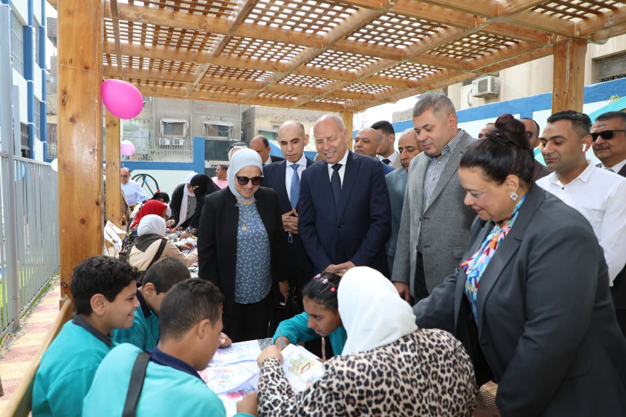 افتتاح أعمال تطوير مدرسة التربية الفكرية بروض الفرج