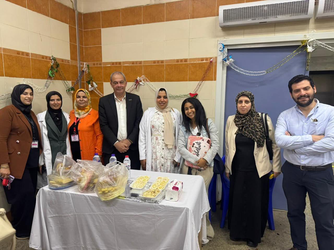 القائمون على الفعالية بمستشفى جامعة كفر الشيخ