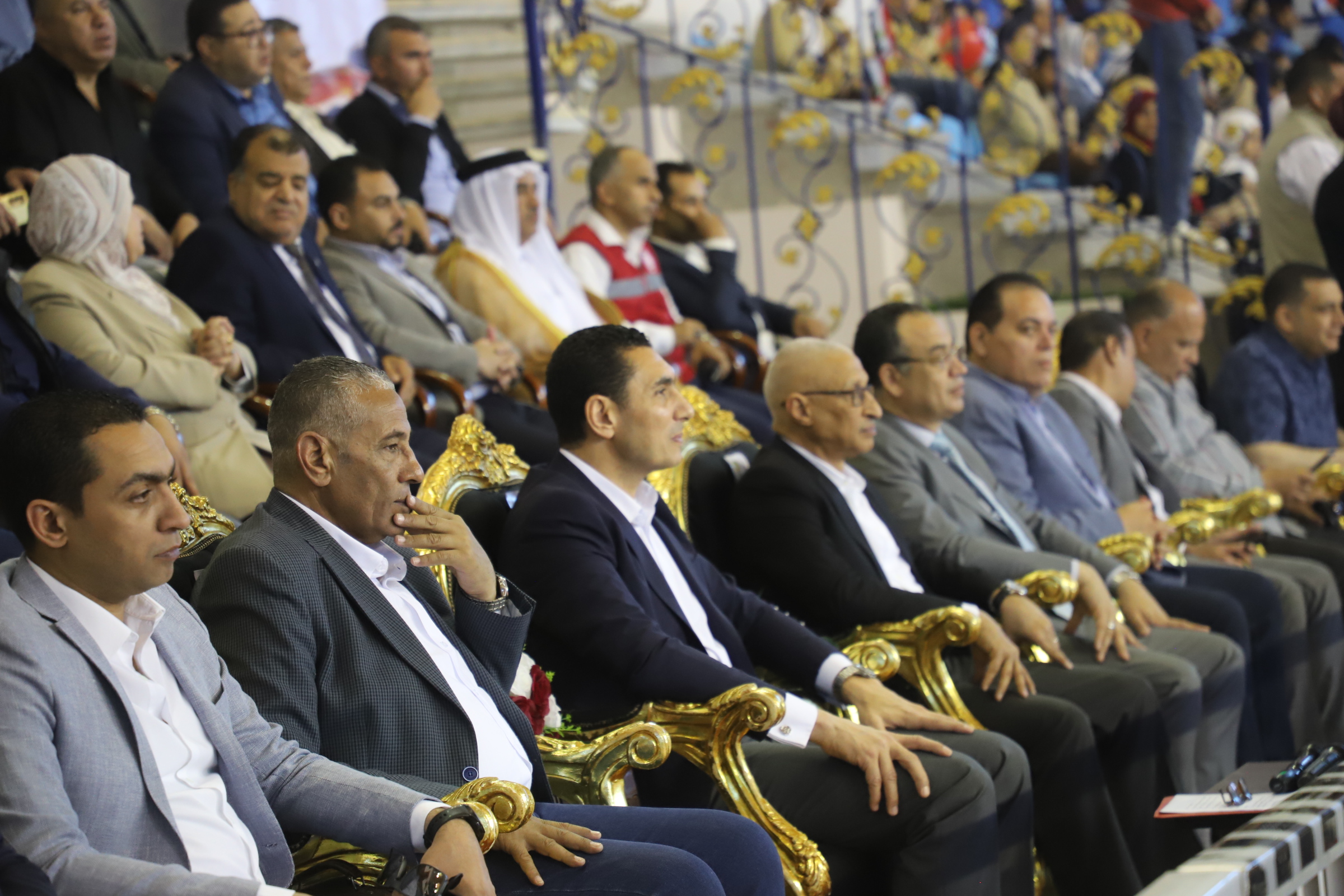 وزير الشباب والرياضة اثناء الاحتفالات 